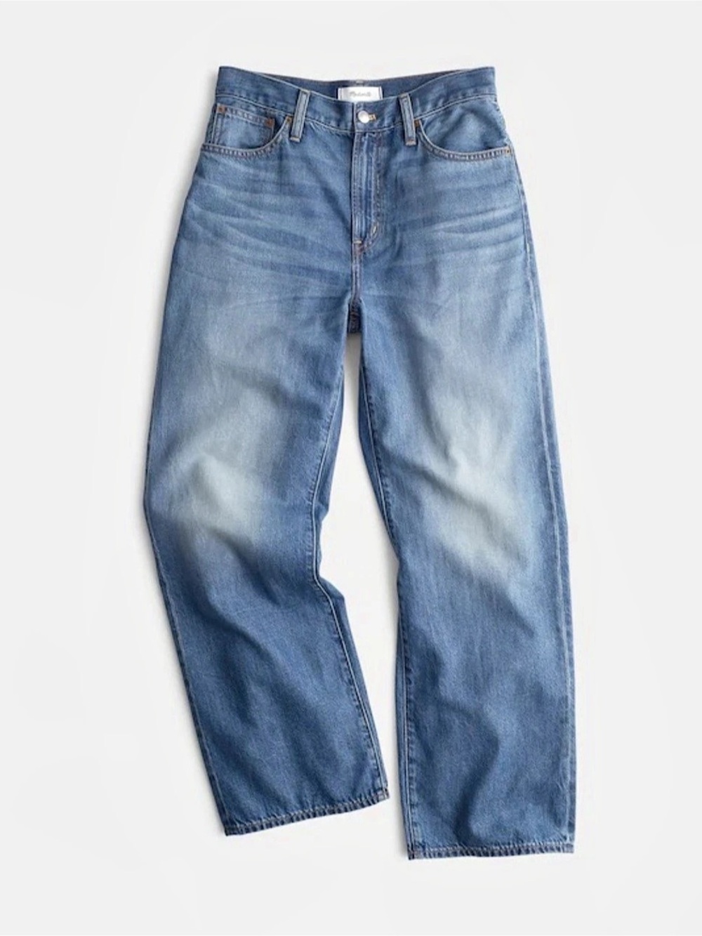 Madewell Perfect Vintage Wide-Leg Crop Jean in Airy Denim Medium Wash